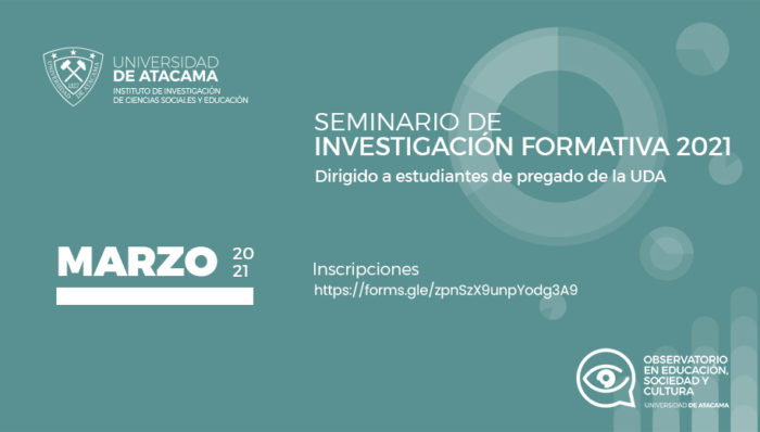 Seminario de Investigación Formativa, destinado a estudiantes de la UDA